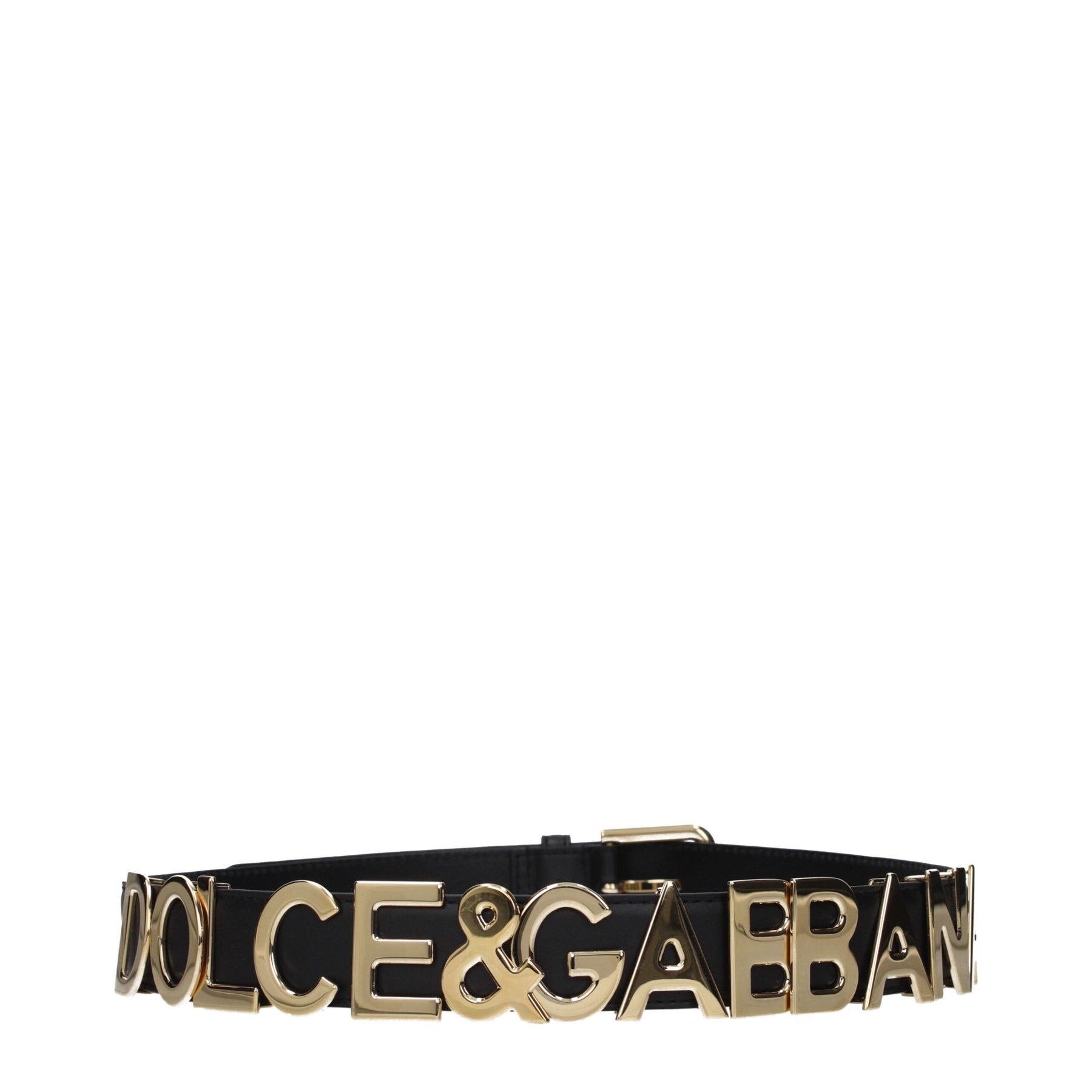 Dolce & Gabbana Black Leather Regular Belt | Regal Royce