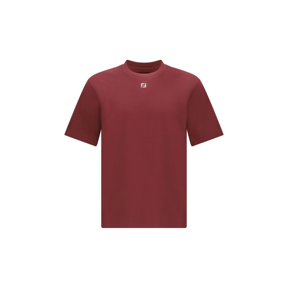 Fendi Bordeaux Cotton T-Shirt | Regal Royce