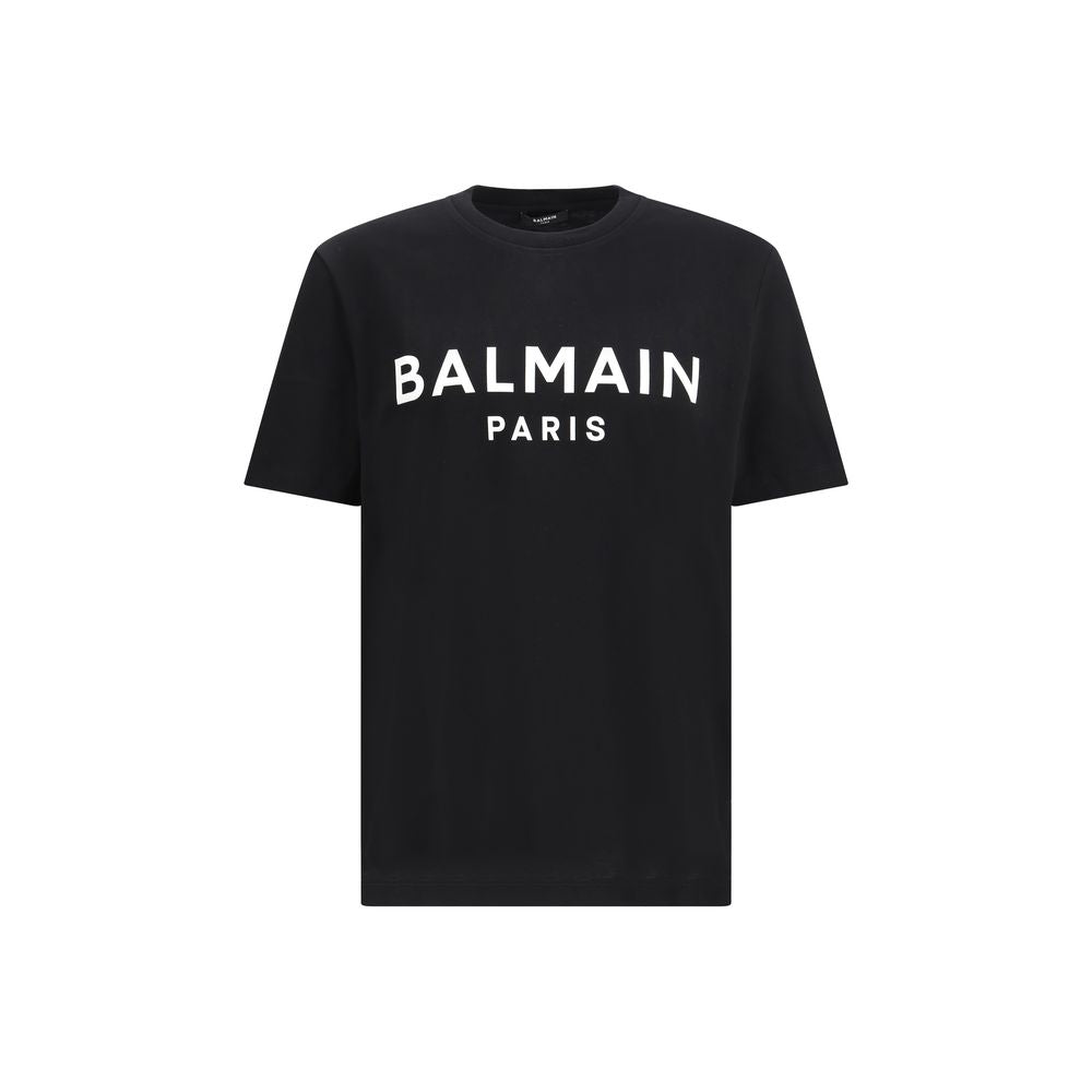 Balmain Black Cotton T-Shirt | Regal Royce