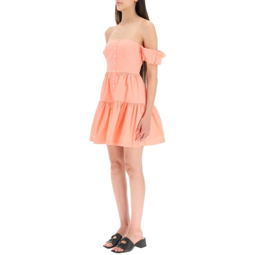 Staud Orange Cotton Casual Dress | Regal Royce