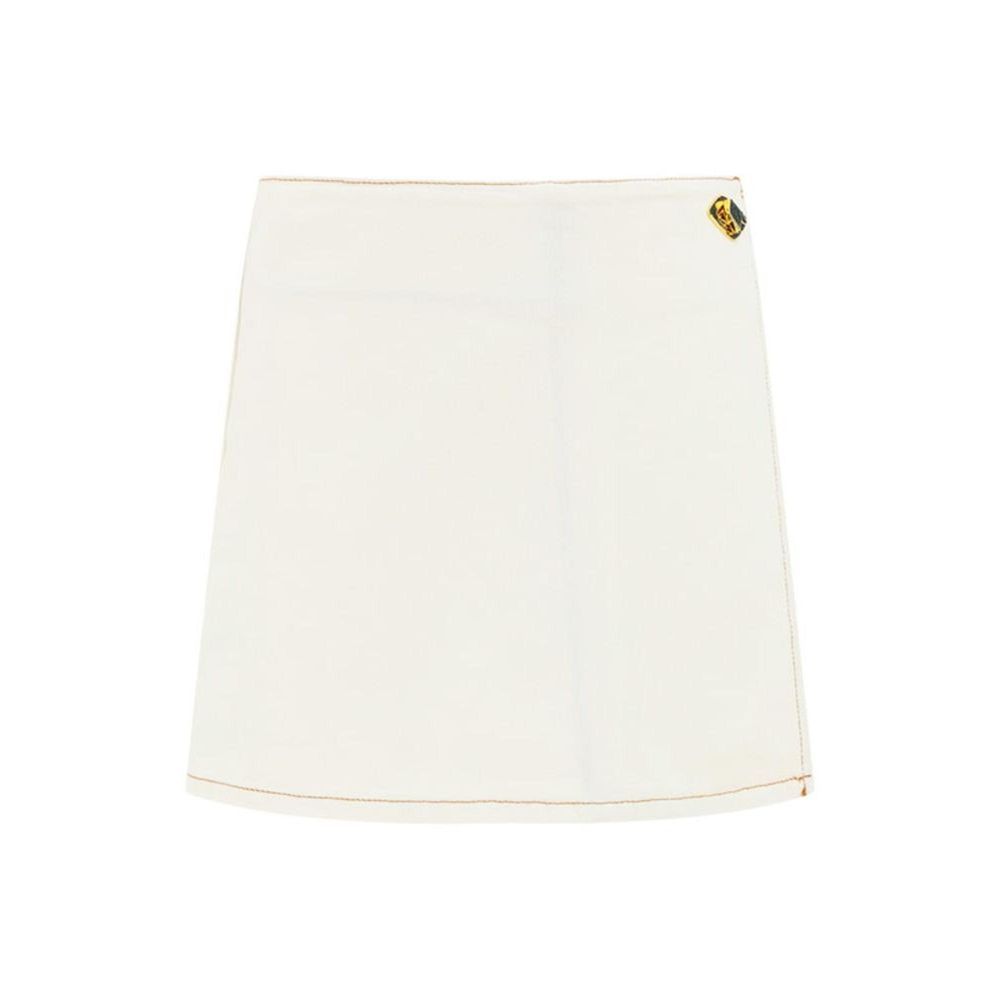 Ganni White Cotton Mini Skirt | Regal Royce