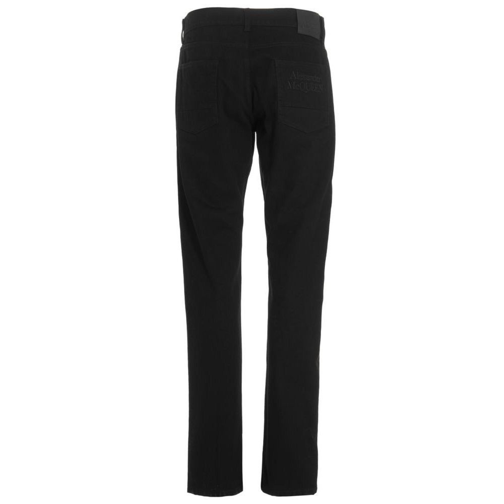 Alexander McQueen Black Cotton Skinny Jeans | Regal Royce