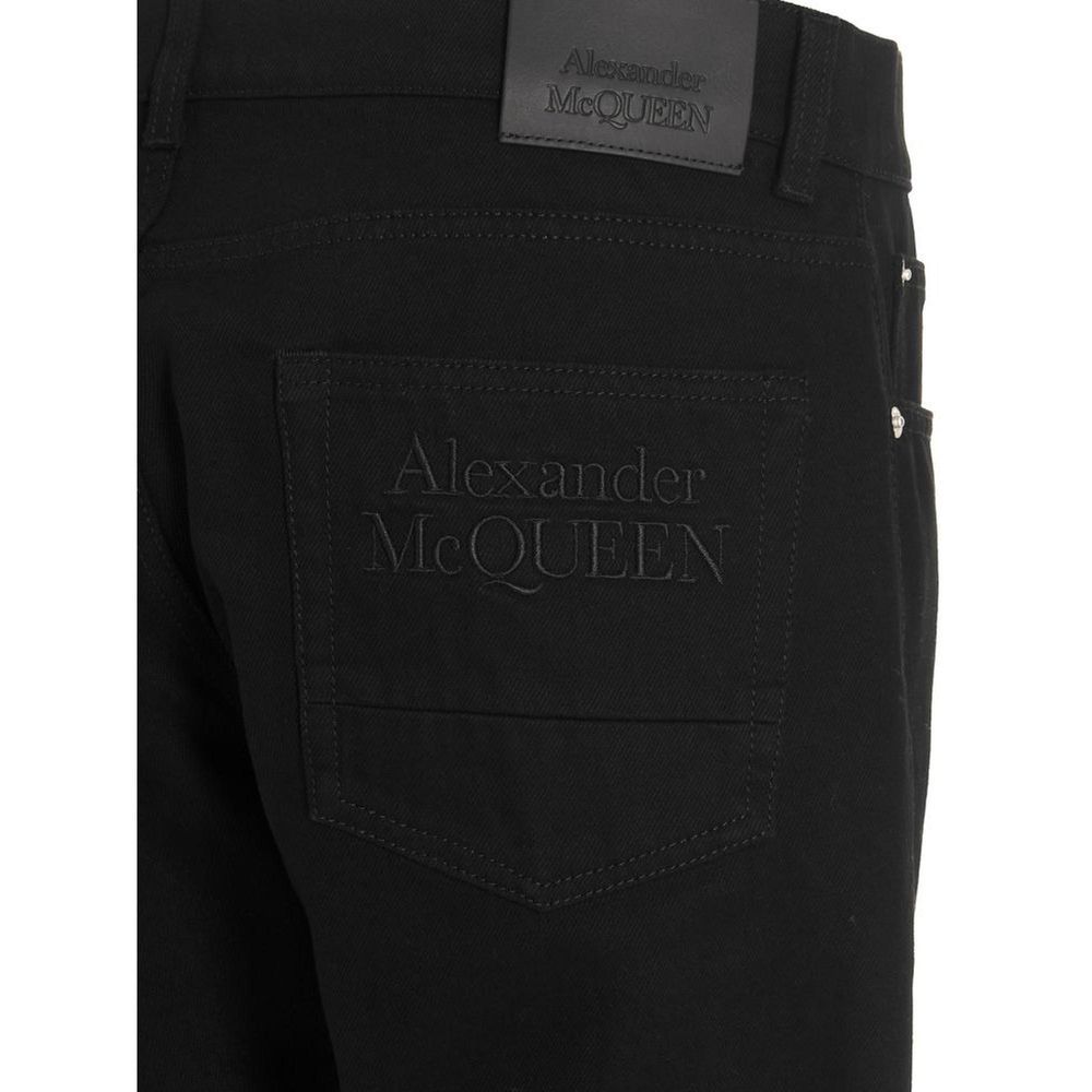 Alexander McQueen Black Cotton Skinny Jeans | Regal Royce