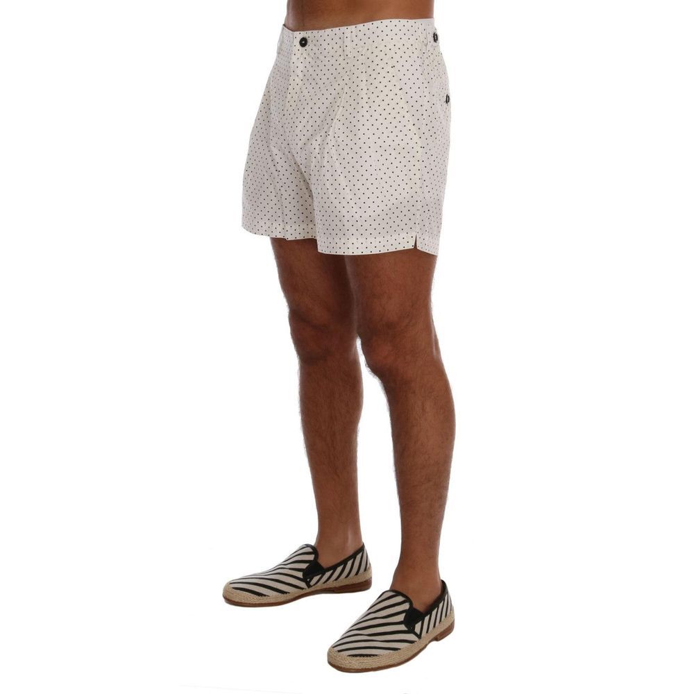 Dolce & Gabbana White Polyester Short And Mini Shorts | Regal Royce