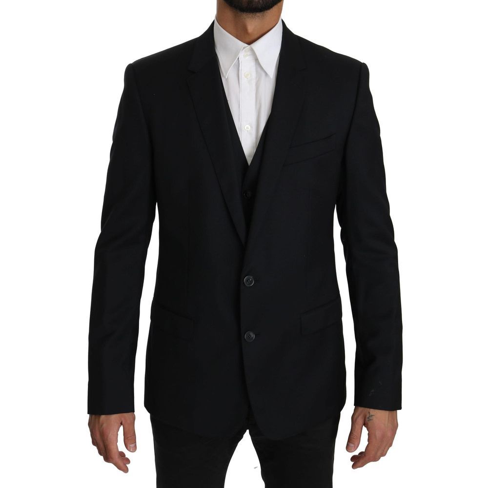 Dolce & Gabbana Blue Viscose Two-Piece Suit | Regal Royce