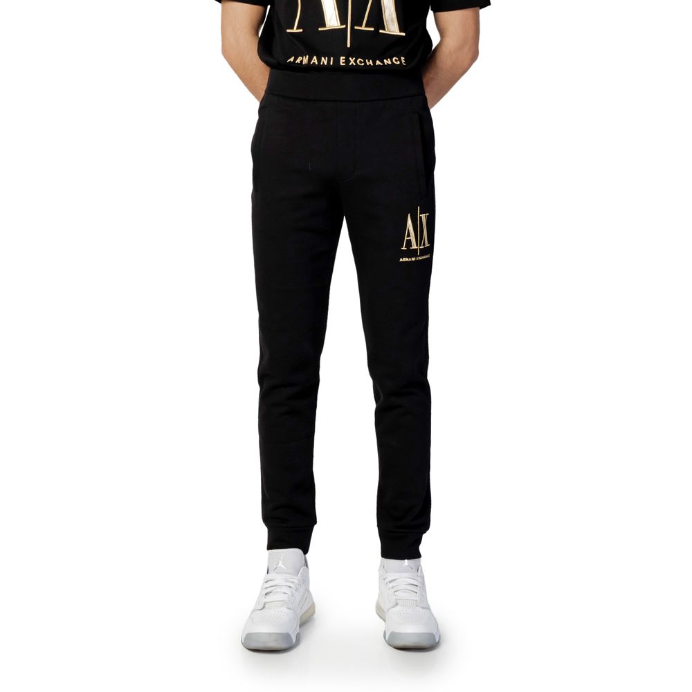 Armani Exchange Black Cotton Joggers (Workout Pants) | Regal Royce