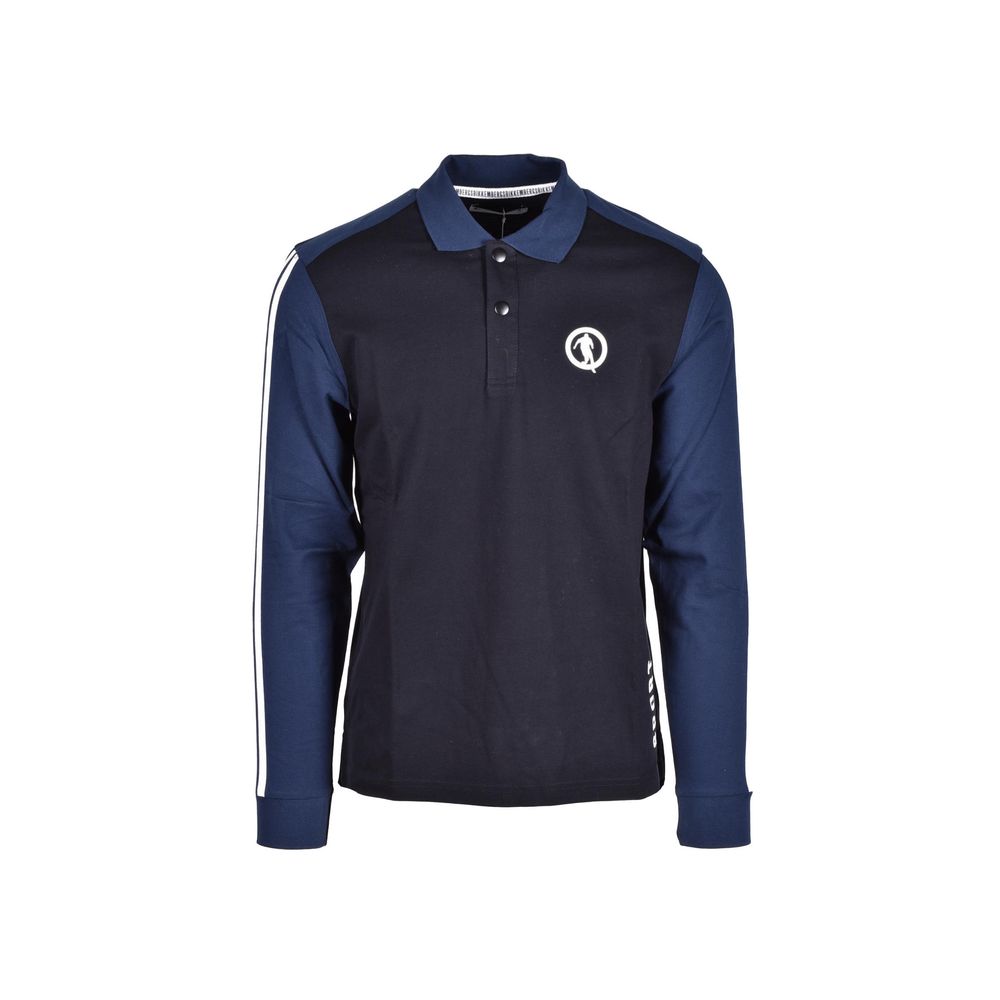 Bikkembergs Blue Cotton Polo Shirt | Regal Royce