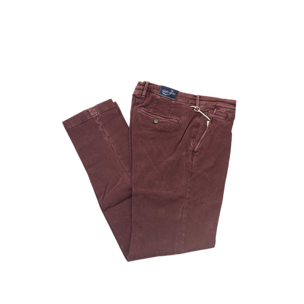 Jacob Cohen Burgundy Cotton Chino Pants | Regal Royce