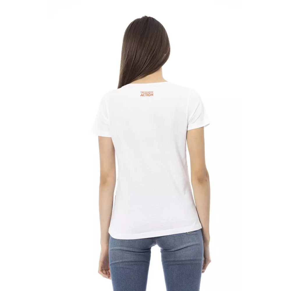 Trussardi Action White Cotton Tank Tops | Regal Royce
