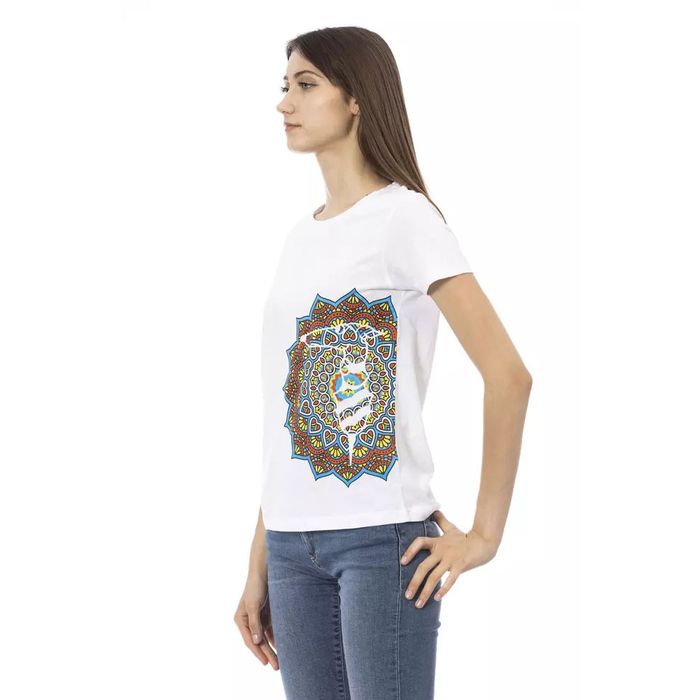 Trussardi Action White Cotton Tank Tops | Regal Royce