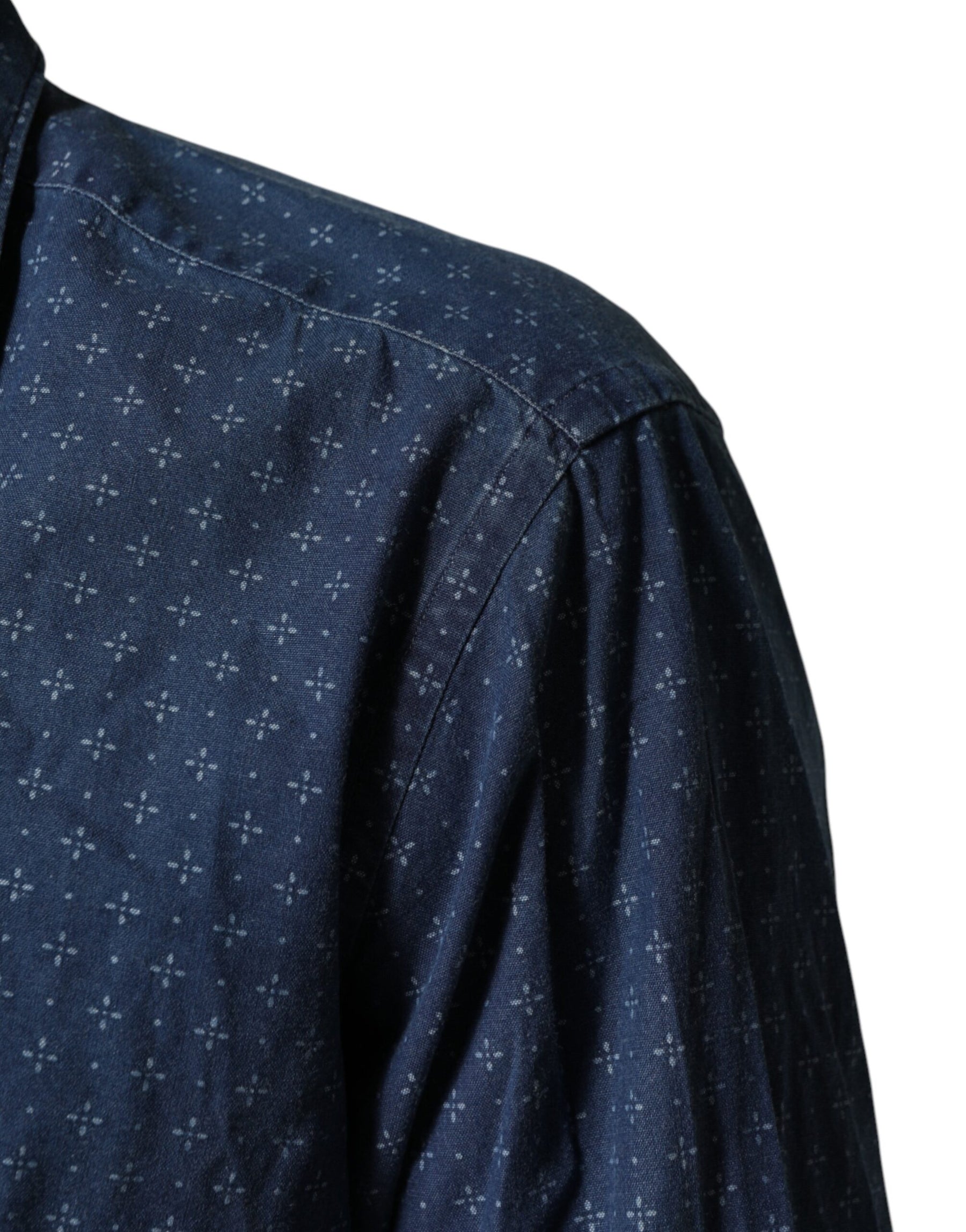 Orian 1968 Blue Button Down Long Sleeves Men Shirt | Regal Royce