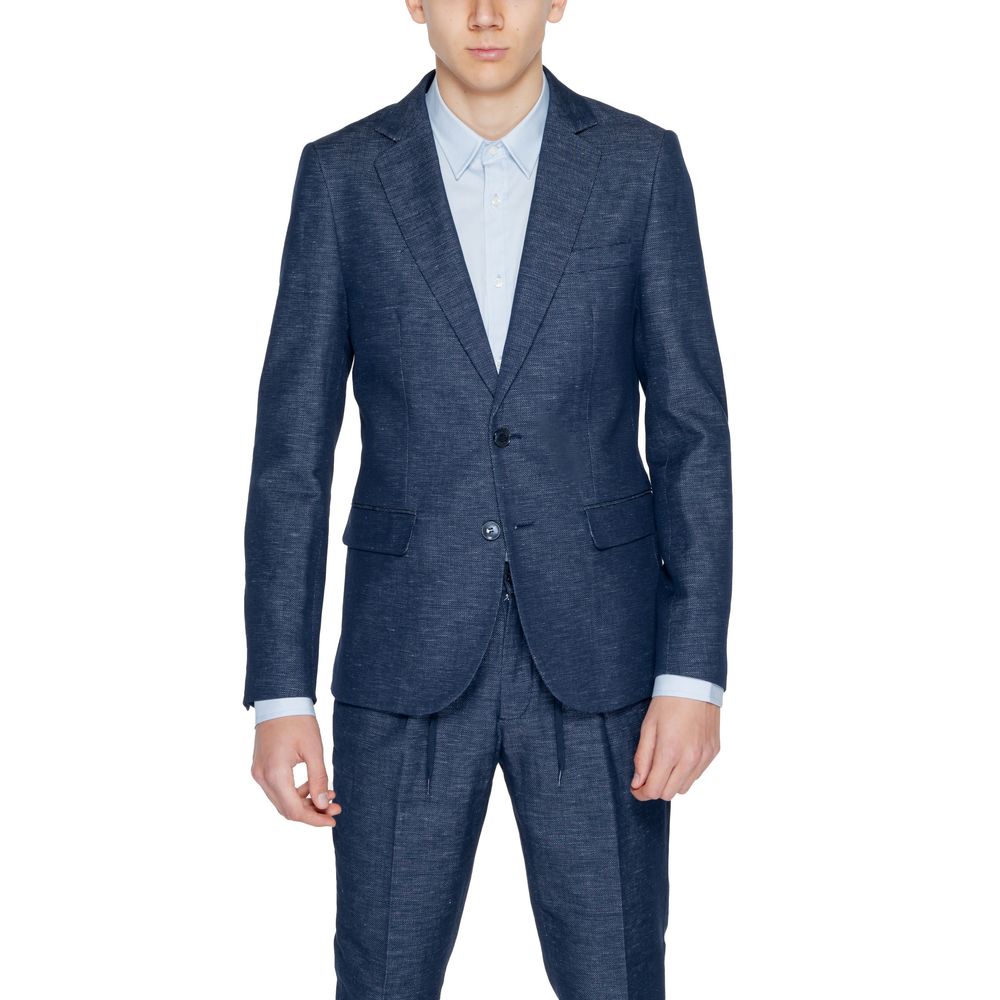 Antony Morato Blue Cotton Blazer | Regal Royce