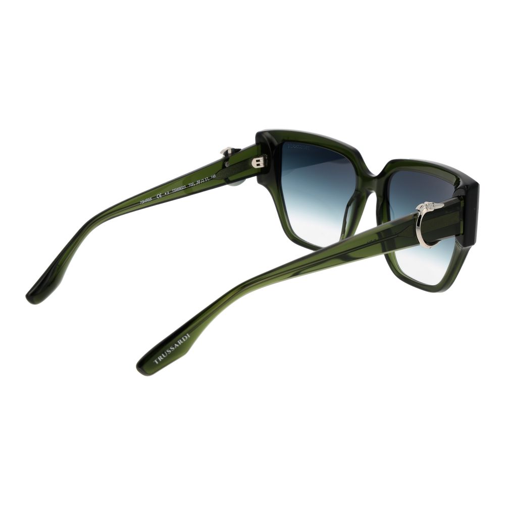 Trussardi Olive Acetate Sunglasses | Regal Royce