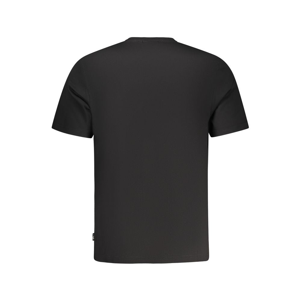 Fila Black Cotton Men T-Shirt | Regal Royce