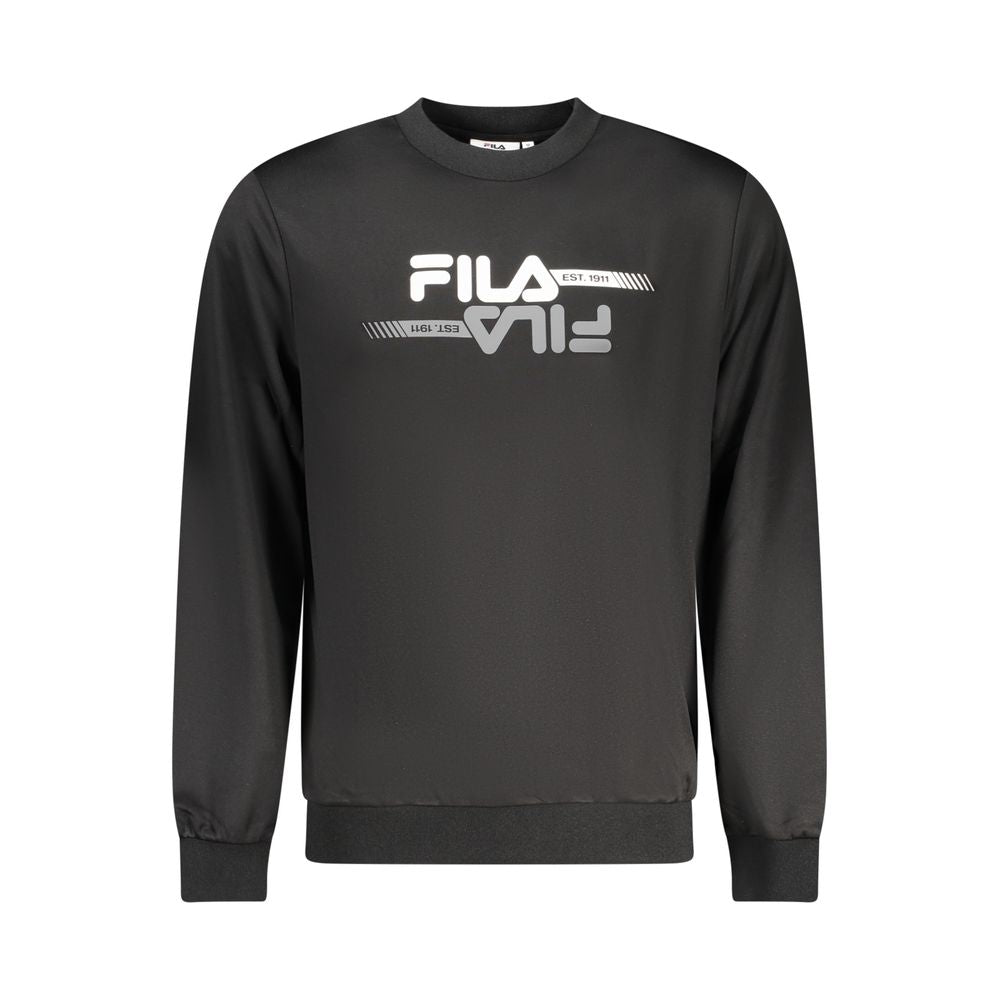 Fila Black Polyester Men Sweatshirt | Regal Royce