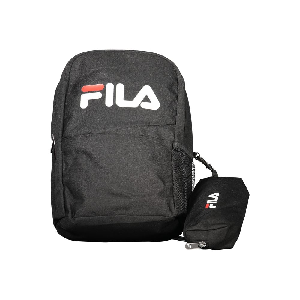 Fila Black Polyester Men Backpack | Regal Royce