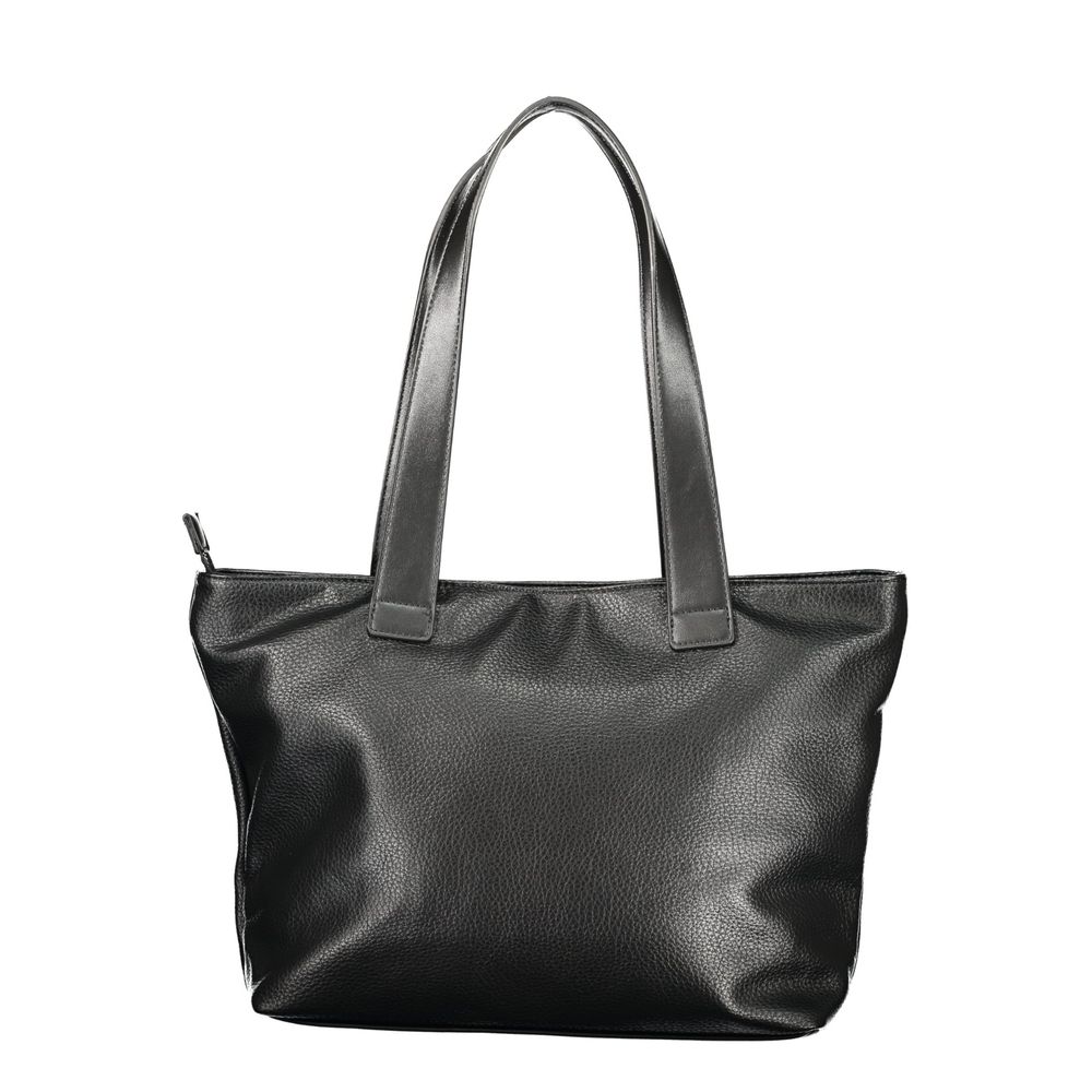 Mario Valentino Nero Polyurethane Women Shoulder Bag | Regal Royce