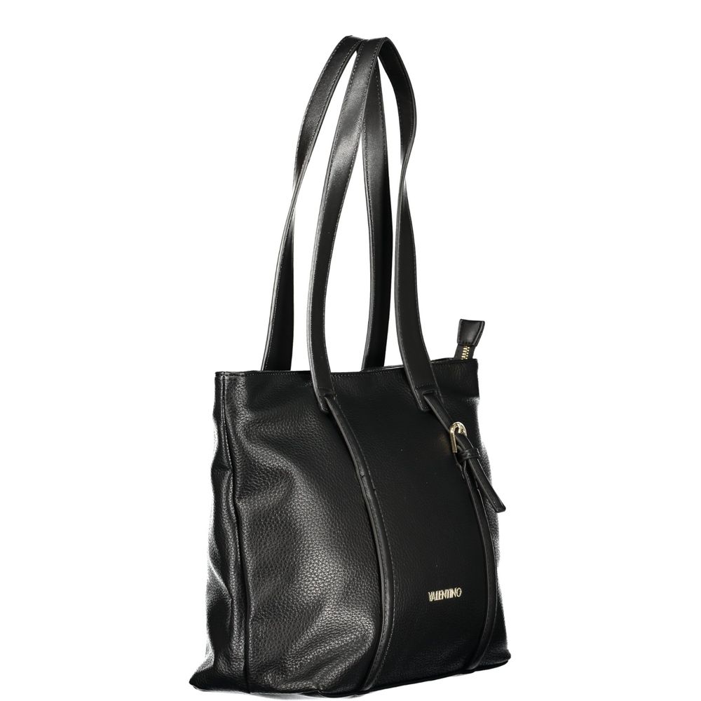 Mario Valentino Nero Polyurethane Women Shoulder Bag | Regal Royce