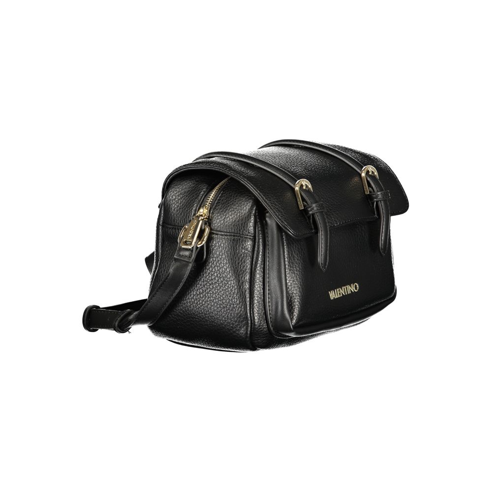 Mario Valentino Black Polyurethane Women Shoulder Bag | Regal Royce