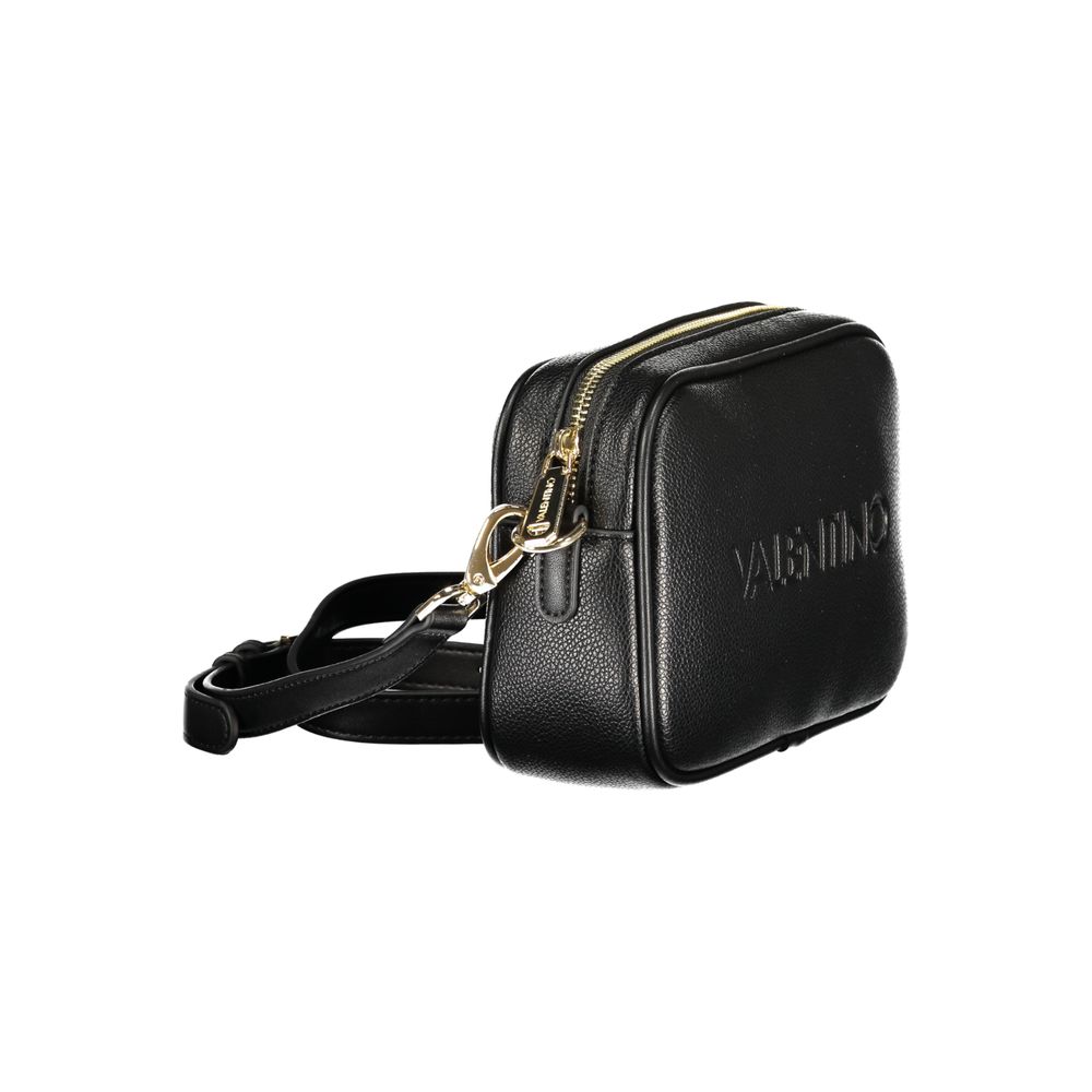 Mario Valentino Black Polyurethane Women Handbag | Regal Royce