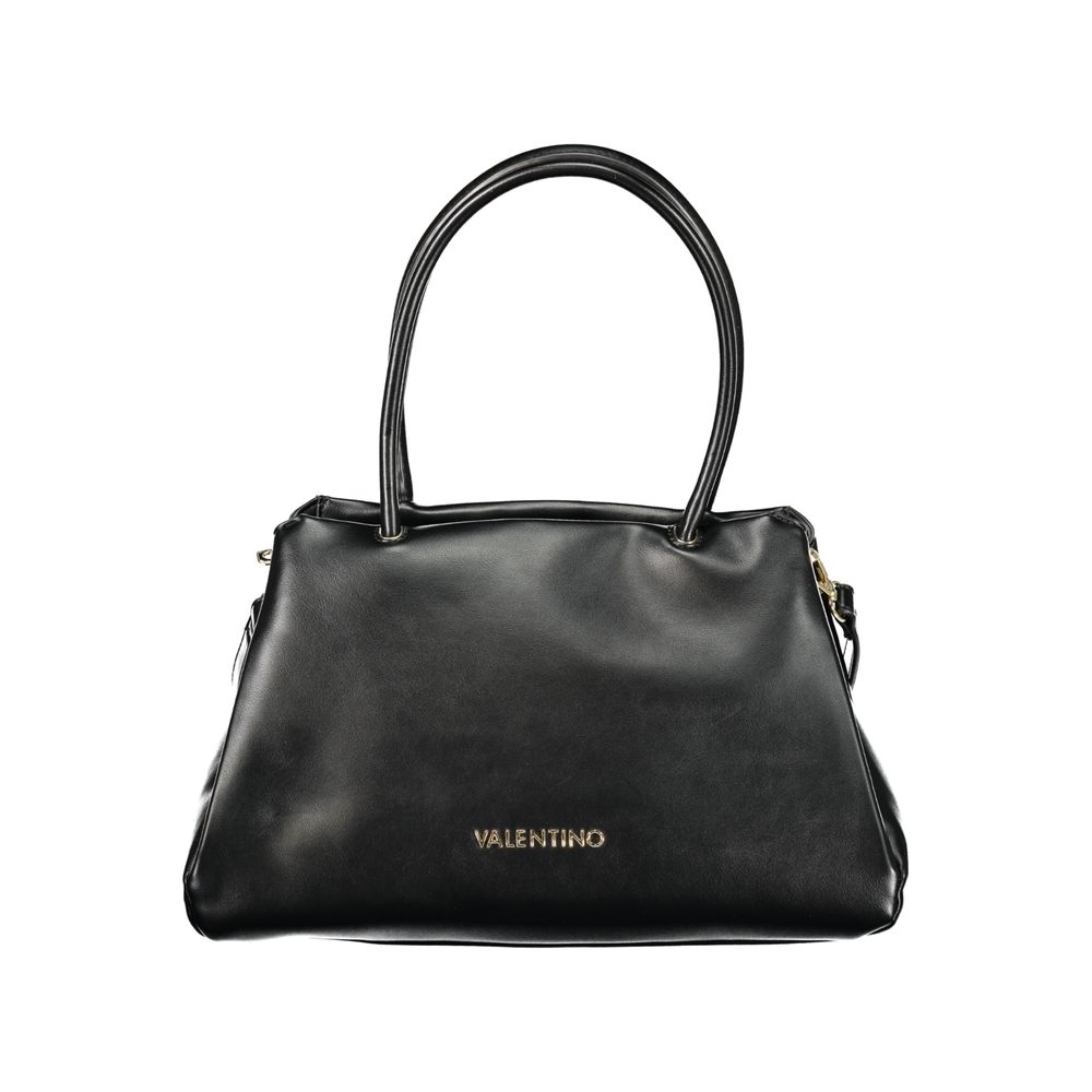Mario Valentino Black Polyurethane Women Handbag | Regal Royce