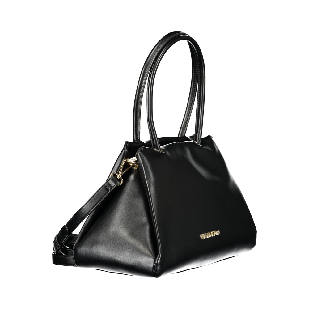 Mario Valentino Black Polyurethane Women Handbag | Regal Royce