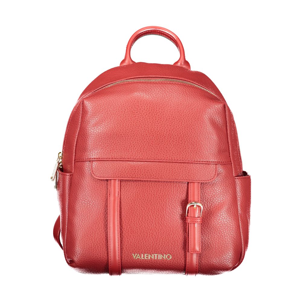 Mario Valentino Rosso Polyurethane Women Backpack | Regal Royce