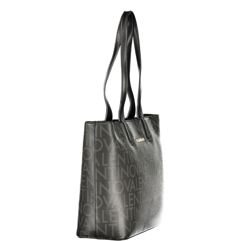 Mario Valentino Nero Polyurethane Women Handbag | Regal Royce
