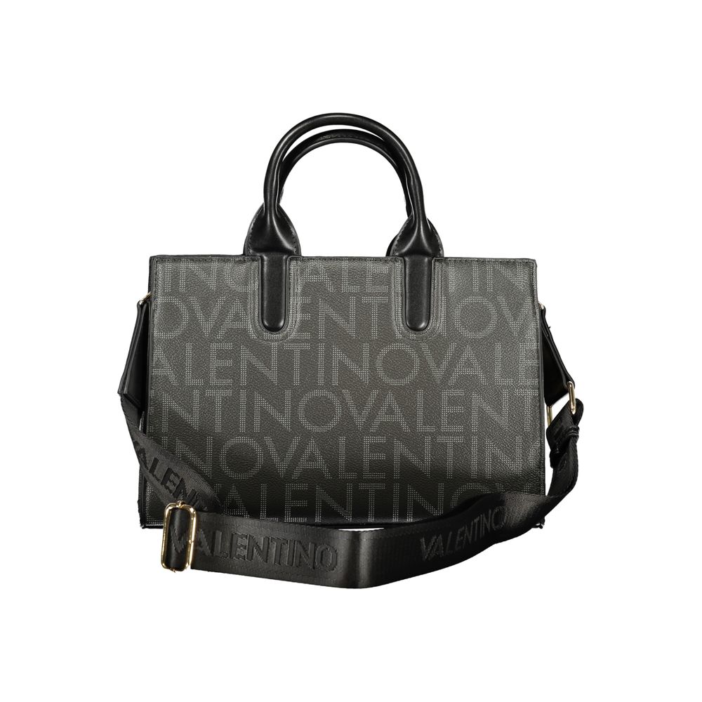 Mario Valentino Black Polyurethane Women Handbag | Regal Royce