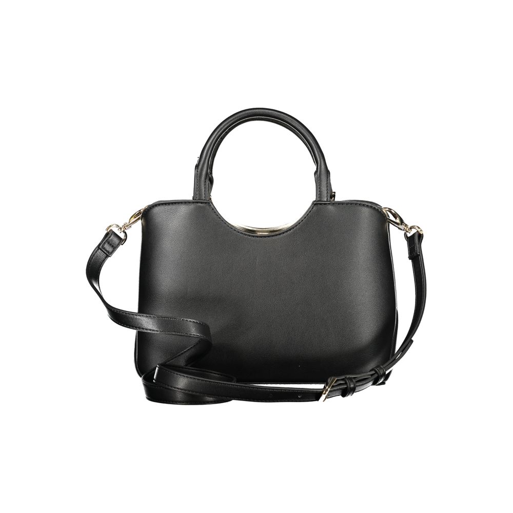 Mario Valentino Nero Poliuretano Women Handbag | Regal Royce
