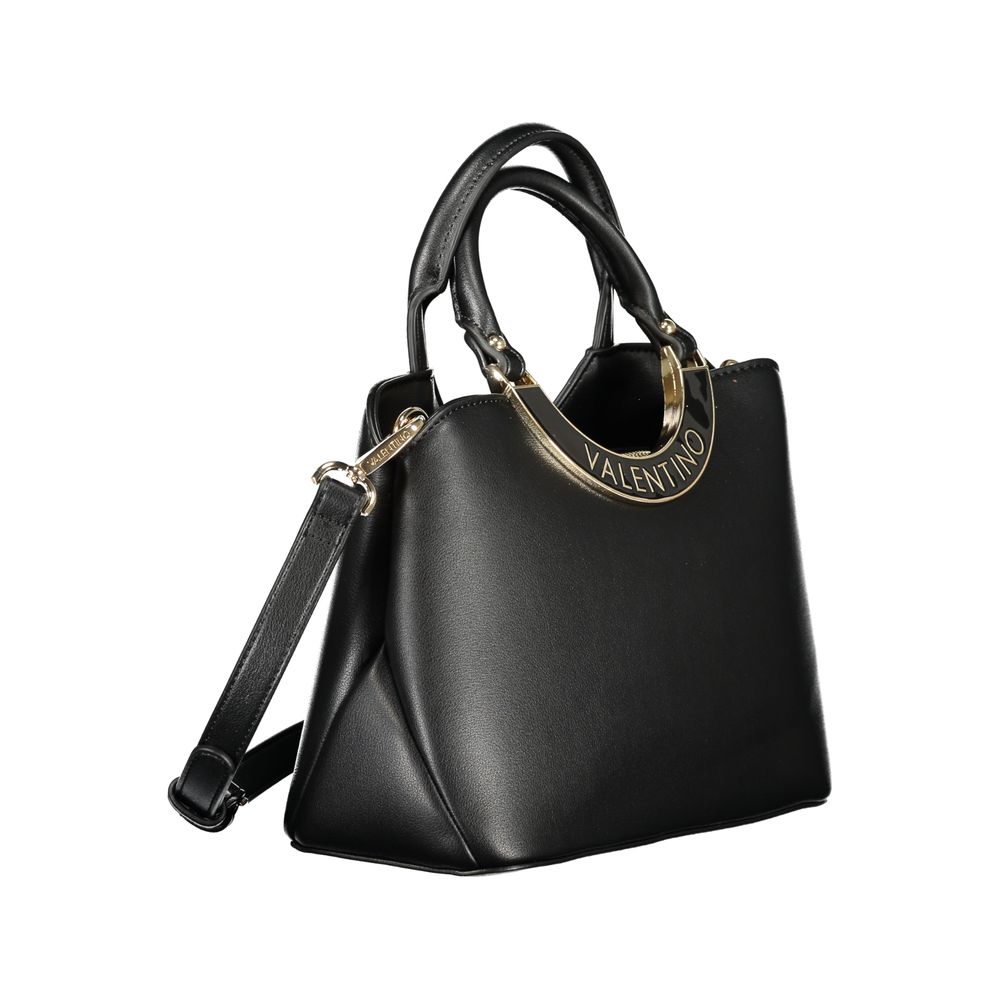 Mario Valentino Nero Poliuretano Women Handbag | Regal Royce