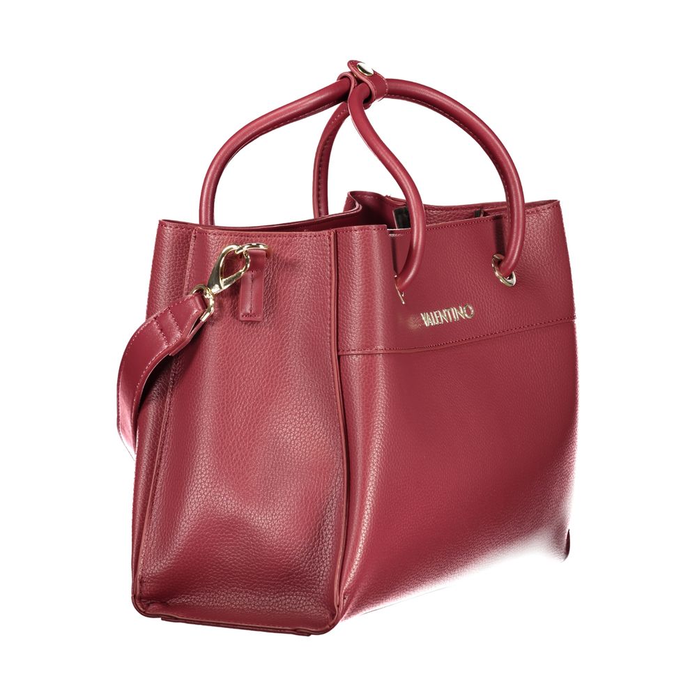 Mario Valentino Rosso Polyurethane Women Handbag | Regal Royce
