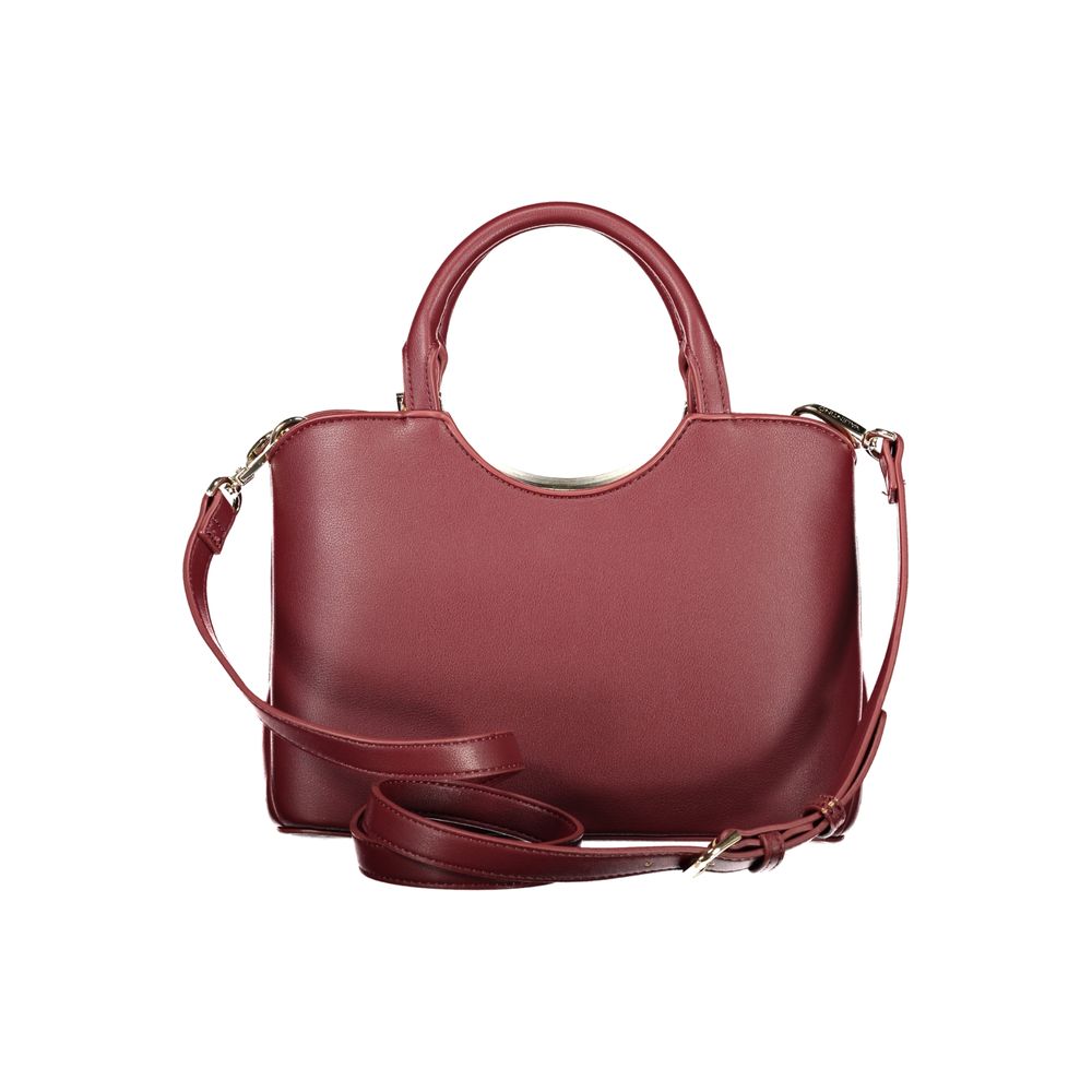 Mario Valentino Red Polyurethane Women Handbag | Regal Royce