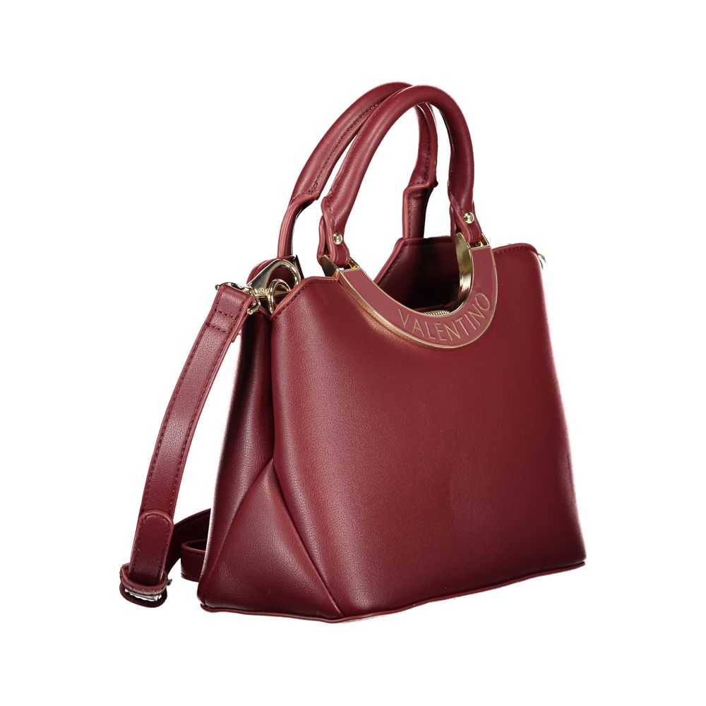 Mario Valentino Red Polyurethane Women Handbag | Regal Royce