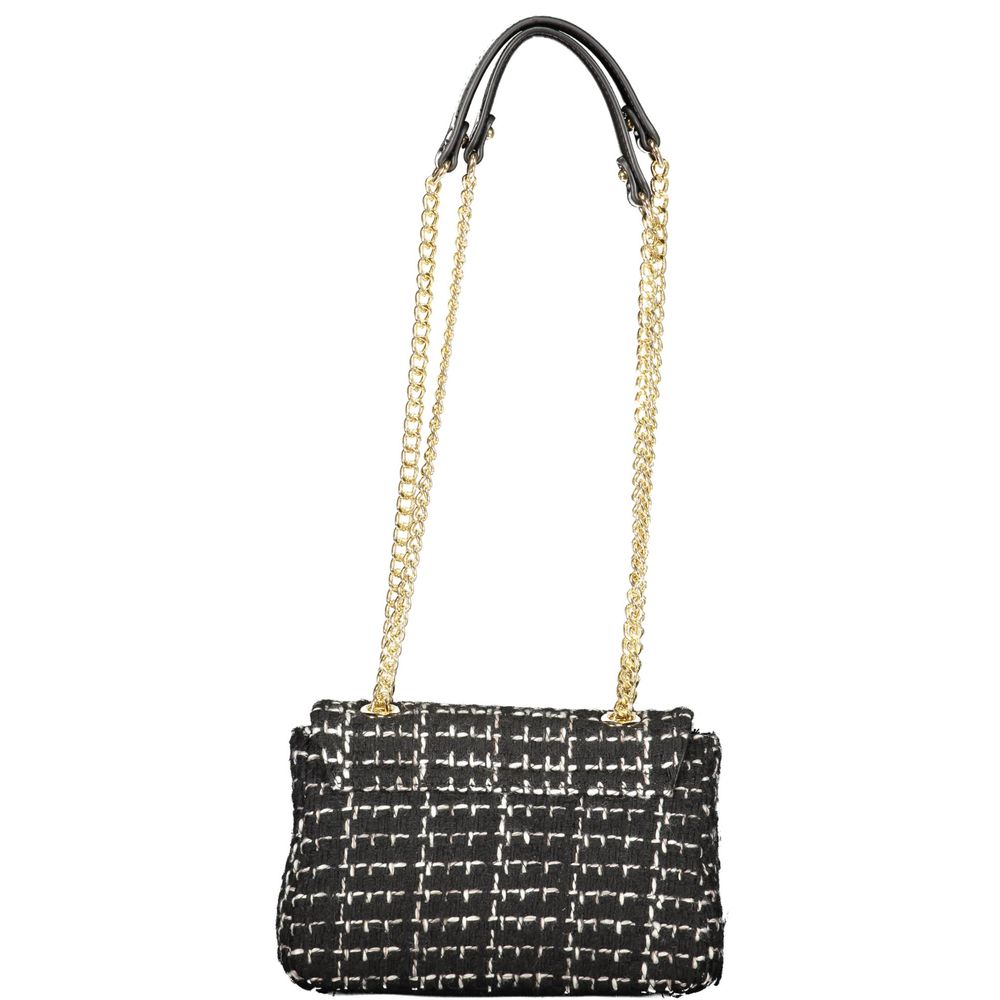 Mario Valentino Black Polyurethane Women Handbag | Regal Royce