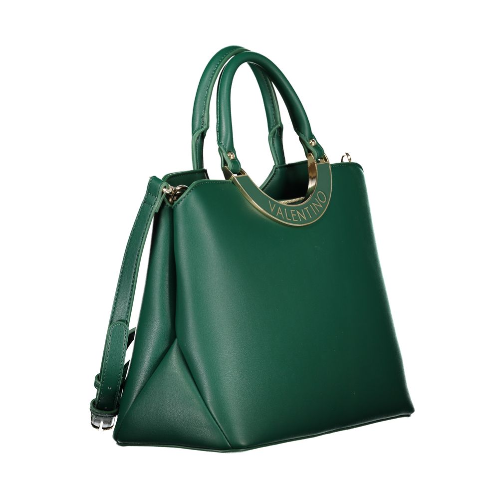 Mario Valentino Verde Polyurethane Women Handbag | Regal Royce