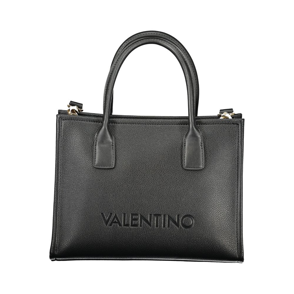 Mario Valentino Black Polyurethane Women Handbag | Regal Royce