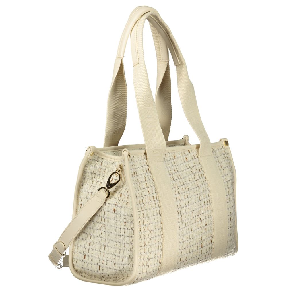 Mario Valentino Bianco Polyester Woman Handbag | Regal Royce