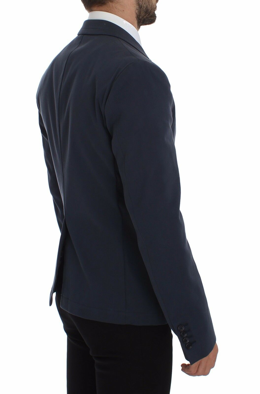 Dolce & Gabbana Blue Cotton Stretch Casual Blazer | Regal Royce