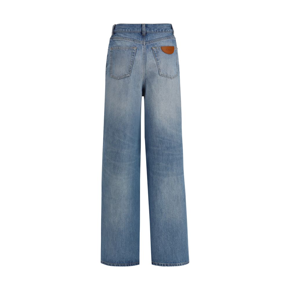 Chloé Blue Cotton Jeans Denim | Regal Royce