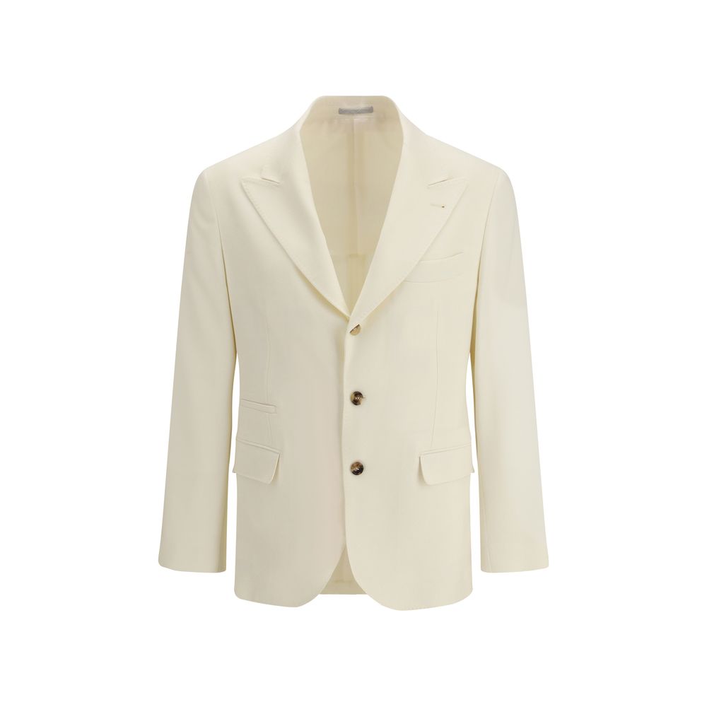 Brunello Cucinelli Beige Wool Blazer | Regal Royce