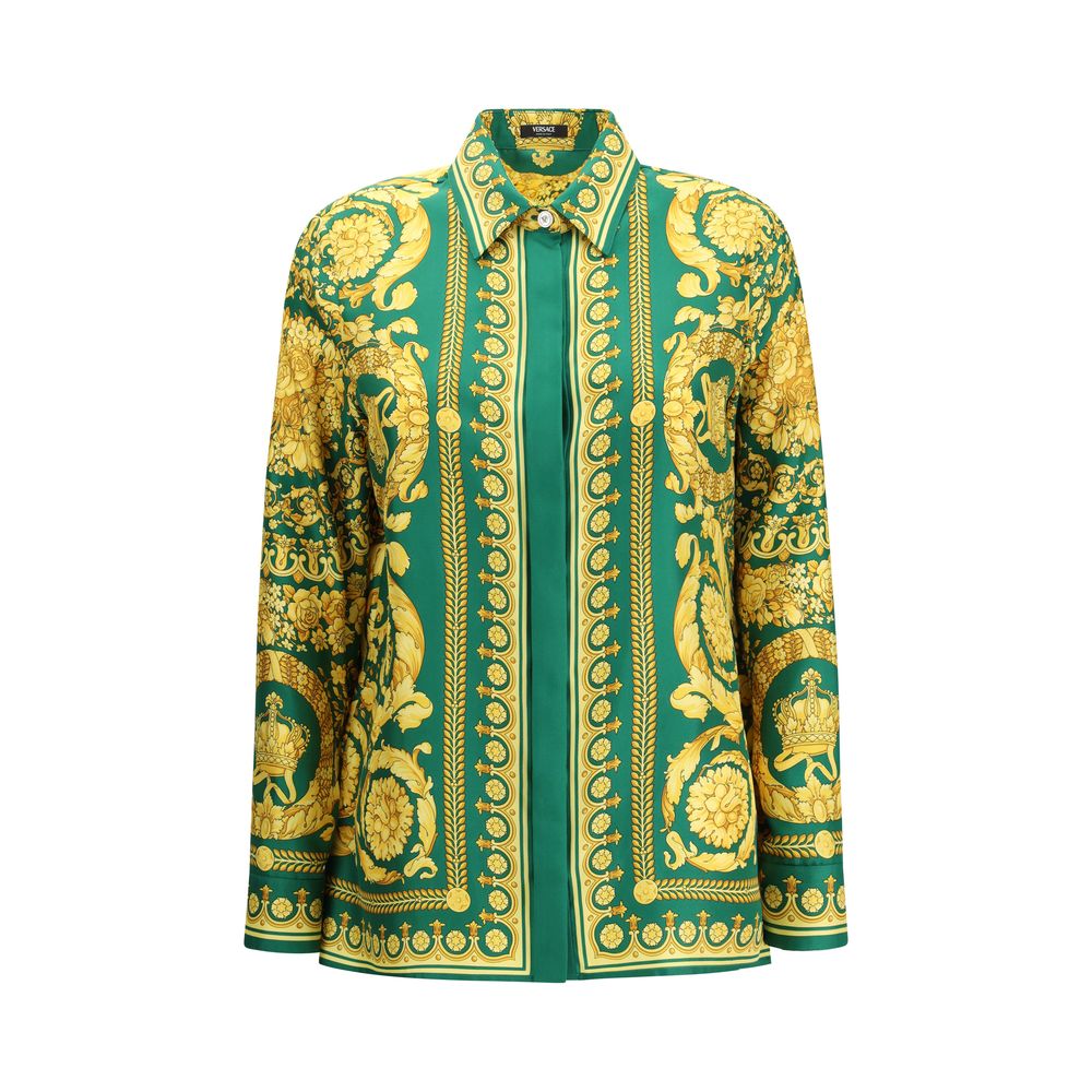 Versace Bicolor Silk Pattern Shirt | Regal Royce