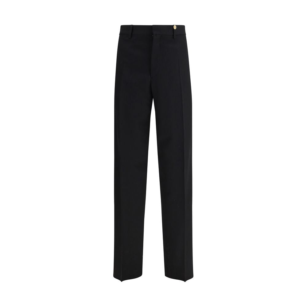 Versace Black Fleece Wool Dress Pants | Regal Royce