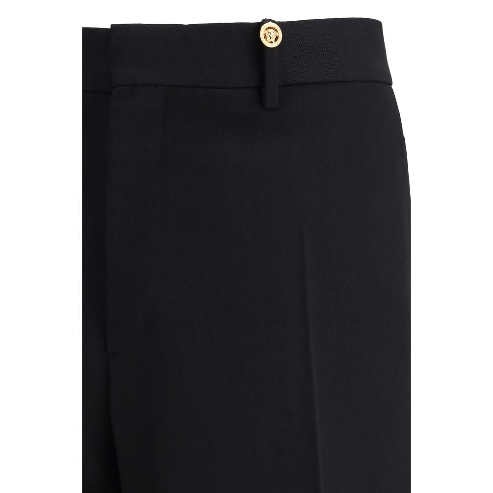 Versace Black Fleece Wool Dress Pants | Regal Royce