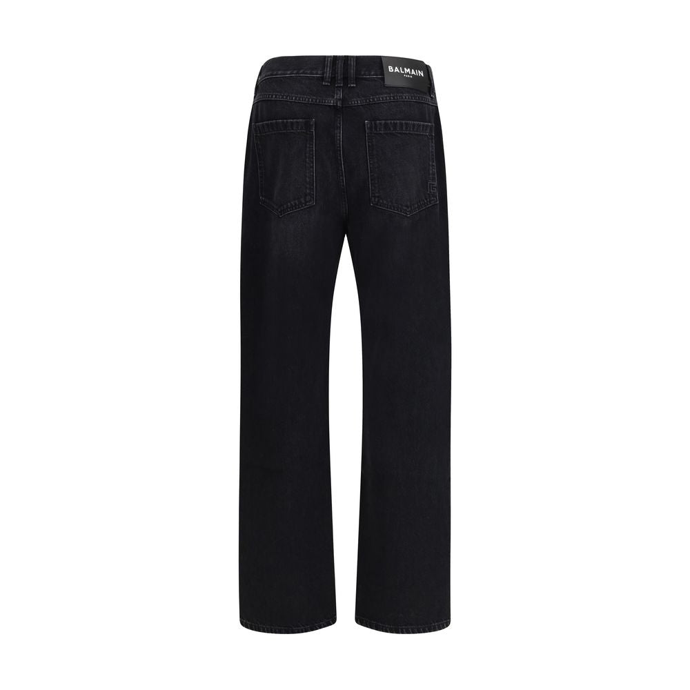 Balmain Black Cotton Jeans Denim | Regal Royce