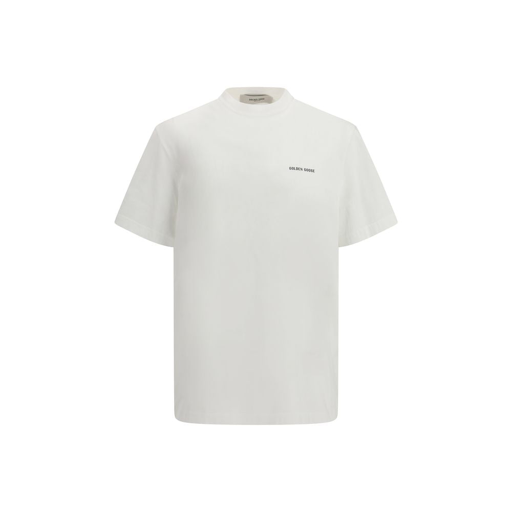 Golden Goose White Cotton T-Shirt | Regal Royce