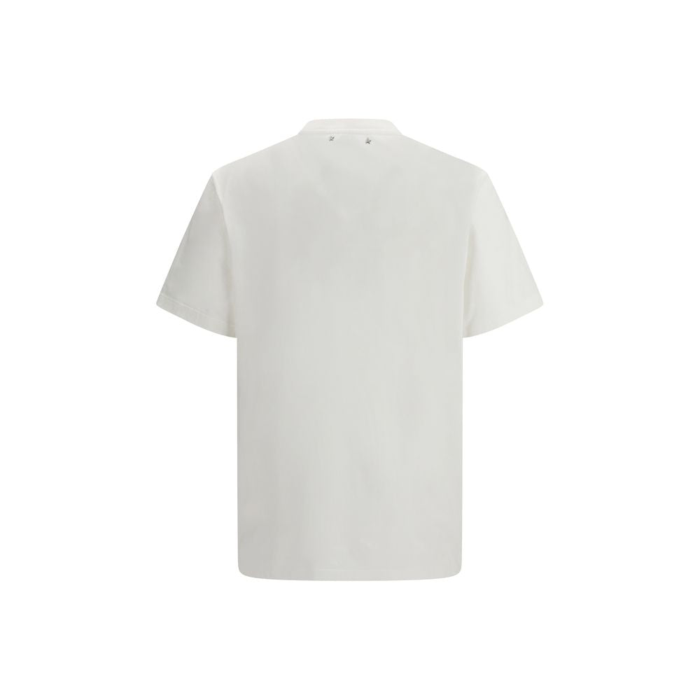 Golden Goose White Cotton T-Shirt | Regal Royce