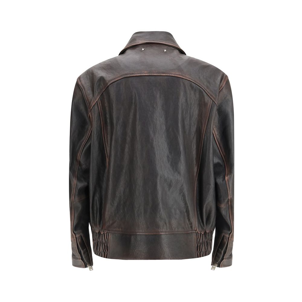 Golden Goose Brown Goatskin Bomber | Regal Royce