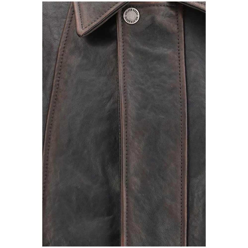Golden Goose Brown Goatskin Bomber | Regal Royce
